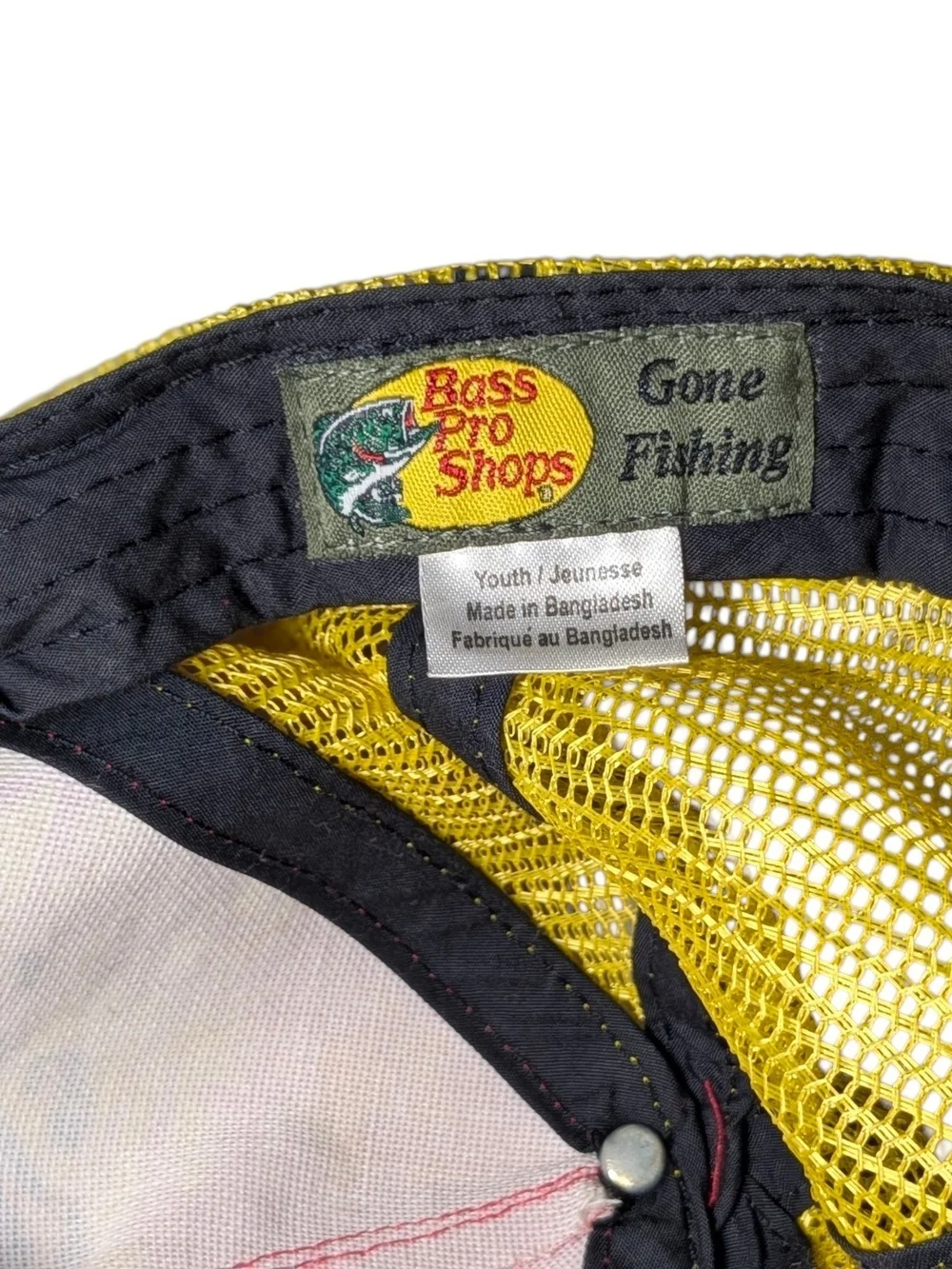Bass Pro Shops Youth Red & Yellow Fishing Trucker Hat